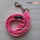 Odblaskowa różowa sznurek dla psa